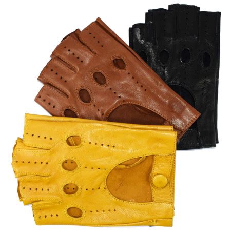 guanti in pelle senza dita gucci